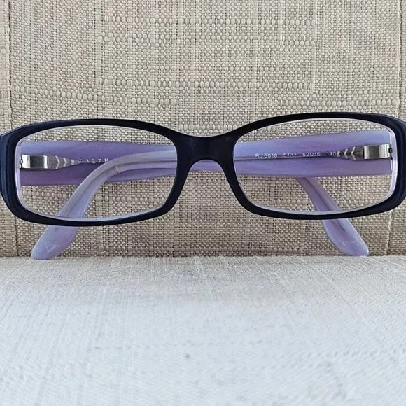 RL Ralph Lauren Women Glasses Frame Lilac/Black Eyeglasses RL6018 Made in Italy - Picture 4 of 12